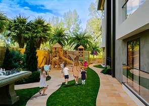 Boutique complex 1 km from the beach in Demirtas district 