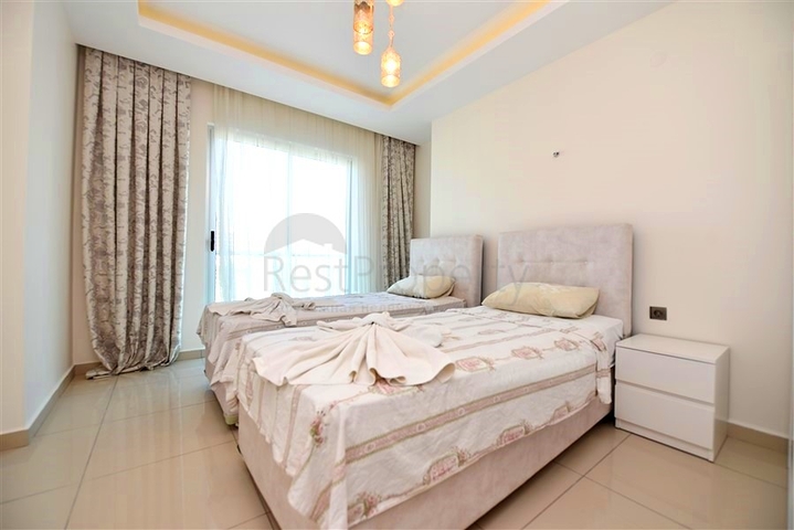 Apartment 2+1 with sea view in Kestel area