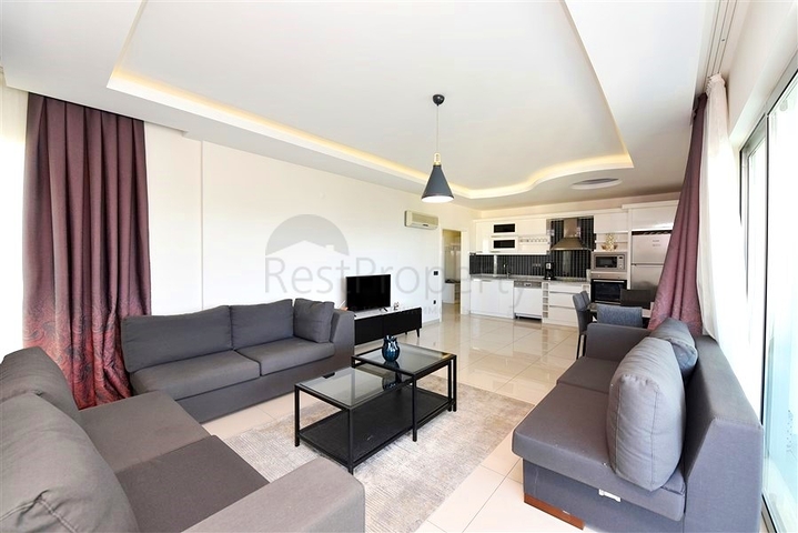 Apartment 2+1 with sea view in Kestel area