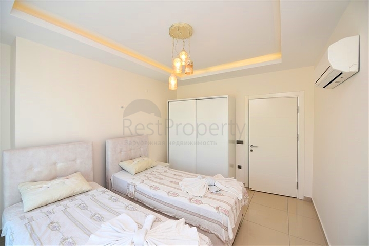 Apartment 2+1 with sea view in Kestel area