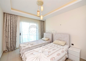 Apartment 2+1 with sea view in Kestel area