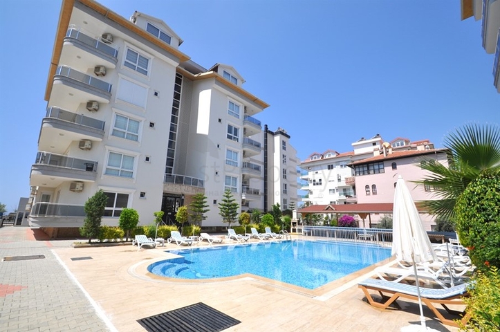 4+1 duplex penthouse in Kestel area, just 20 m from the sea