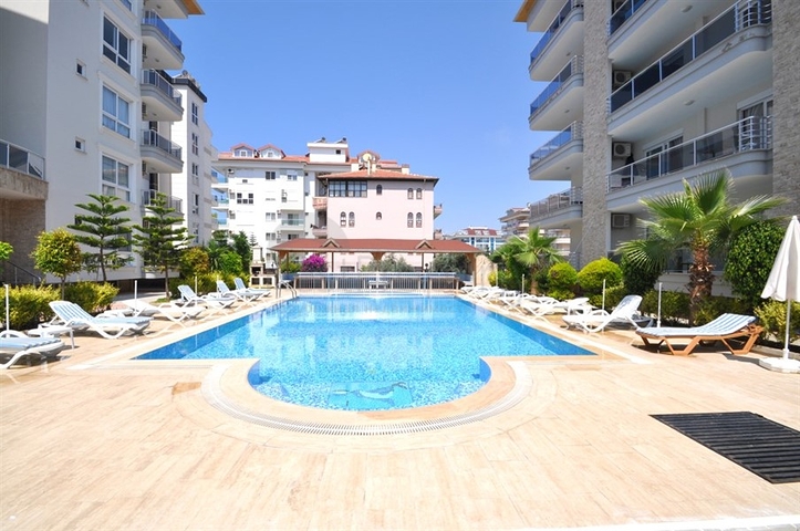 4+1 duplex penthouse in Kestel area, just 20 m from the sea