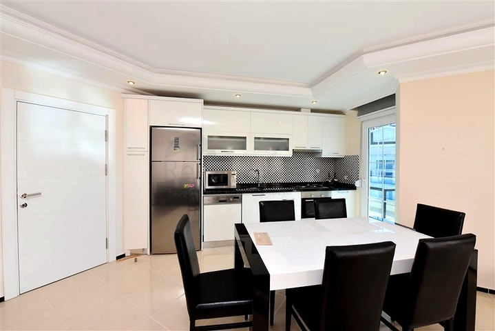 4+1 duplex penthouse in Kestel area, just 20 m from the sea