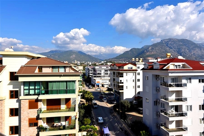 4+1 duplex penthouse in Kestel area, just 20 m from the sea