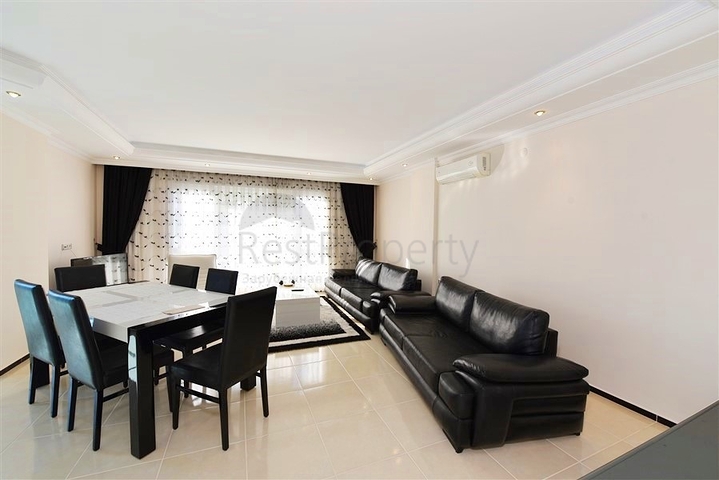 4+1 duplex penthouse in Kestel area, just 20 m from the sea