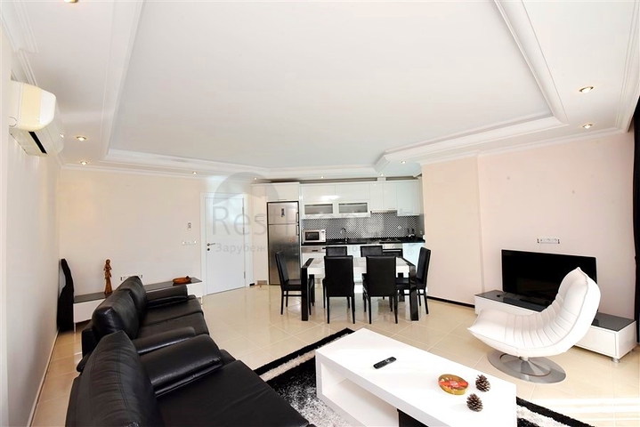 4+1 duplex penthouse in Kestel area, just 20 m from the sea