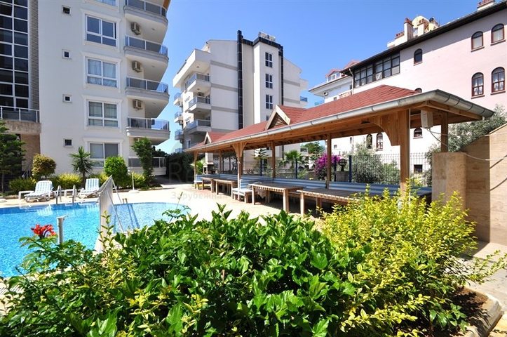 4+1 duplex penthouse in Kestel area, just 20 m from the sea