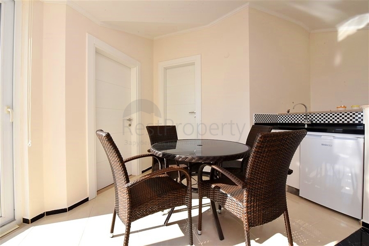 4+1 duplex penthouse in Kestel area, just 20 m from the sea