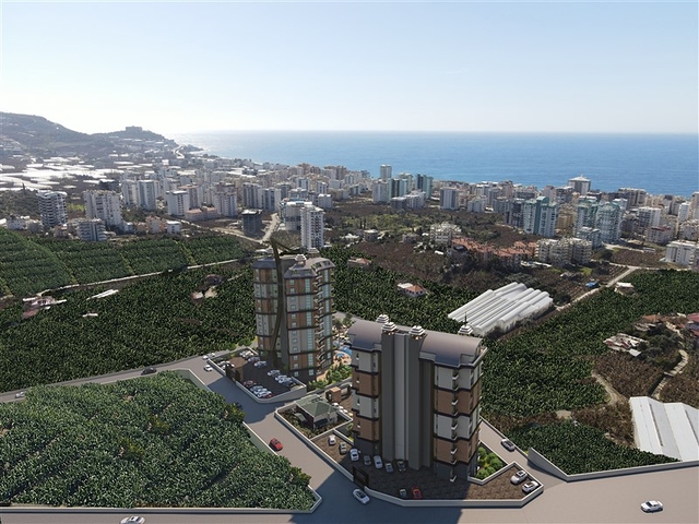 2+1 apartment under construction in Mahmutlar district