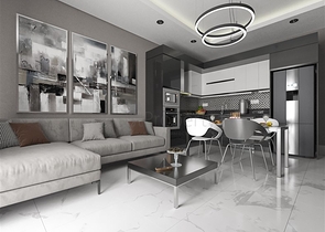 2+1 apartment under construction in Mahmutlar district