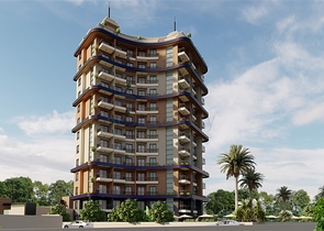 2+1 apartment under construction in Mahmutlar district