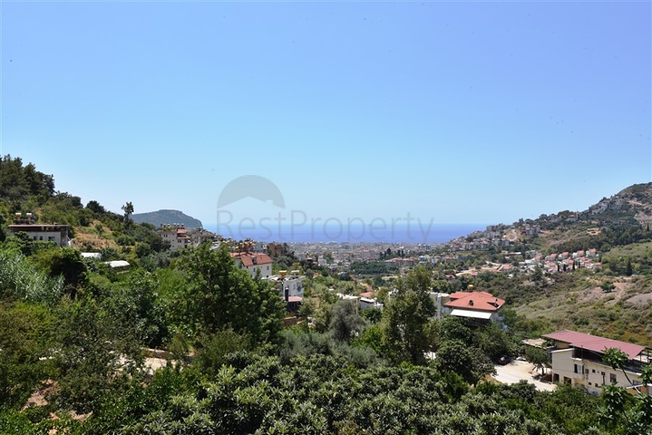 Luxury villa with a 5+1 open plan in Alanya