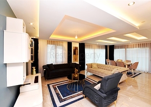 Luxury villa with a 5+1 open plan in Alanya