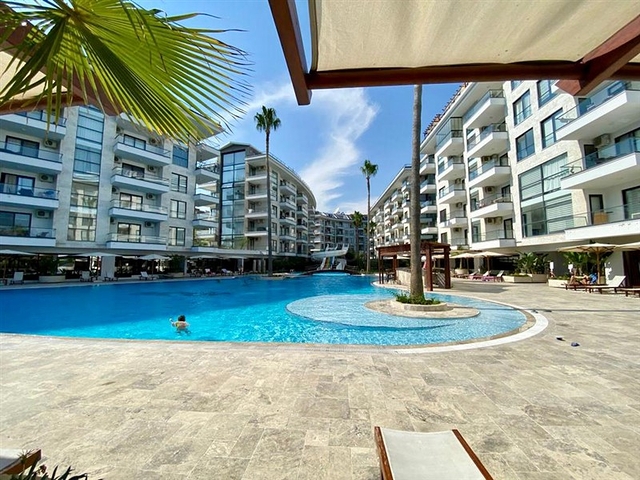 Spacious one-bedroom apartment in a residential complex with developed infrastructure in Kestel