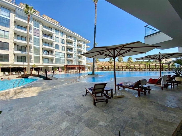 Spacious one-bedroom apartment in a residential complex with developed infrastructure in Kestel