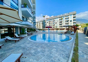 Spacious one-bedroom apartment in a residential complex with developed infrastructure in Kestel