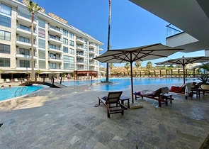 Spacious one-bedroom apartment in a residential complex with developed infrastructure in Kestel