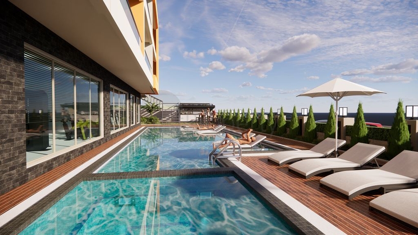 1+1 apartment in one of the new complexes of Mahmutlar district