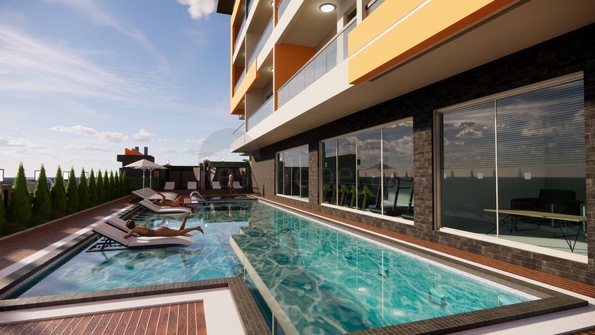 1+1 apartment in one of the new complexes of Mahmutlar district