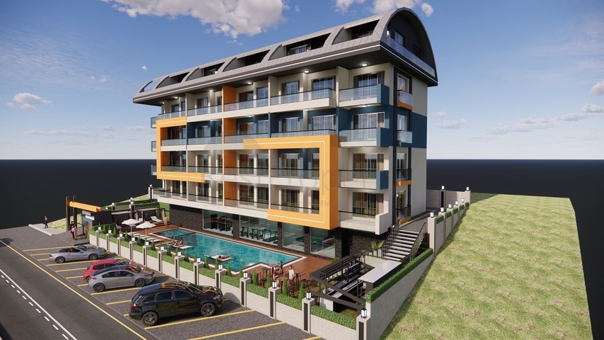 1+1 apartment in one of the new complexes of Mahmutlar district