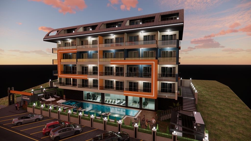 1+1 apartment in one of the new complexes of Mahmutlar district