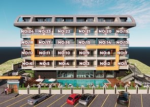 1+1 apartment in one of the new complexes of Mahmutlar district