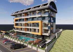 1+1 apartment in one of the new complexes of Mahmutlar district
