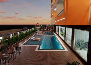 1+1 apartment in one of the new complexes of Mahmutlar district