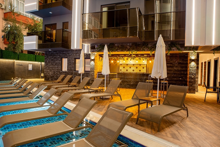 1+1 apartment in an elite complex on Cleopatra beach from the owner