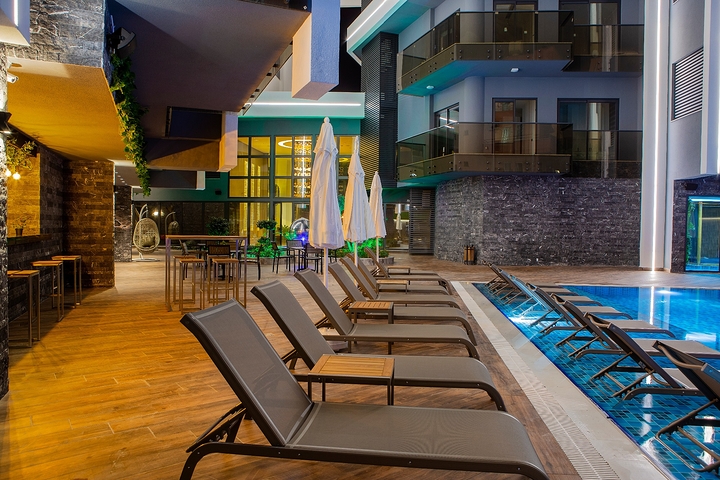 1+1 apartment in an elite complex on Cleopatra beach from the owner