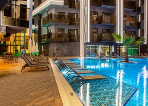 1+1 apartment in an elite complex on Cleopatra beach from the owner