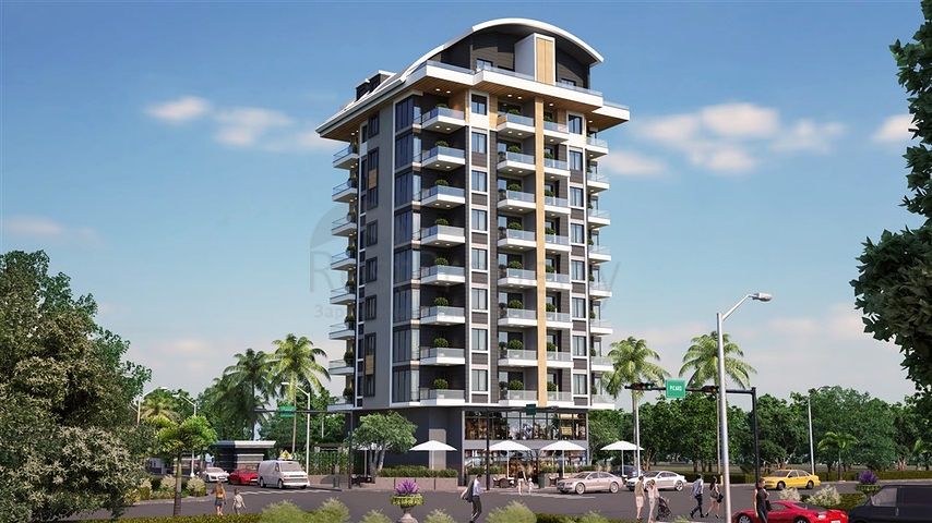 A project under construction in the popular Mahmutlar area