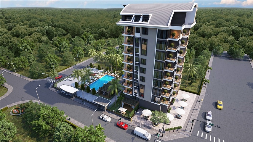 A project under construction in the popular Mahmutlar area