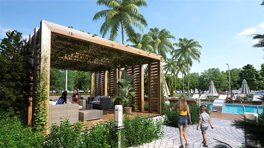 A project under construction in the popular Mahmutlar area