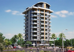 A project under construction in the popular Mahmutlar area