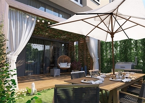 A project under construction in the popular Mahmutlar area