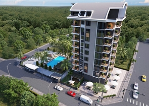 A project under construction in the popular Mahmutlar area