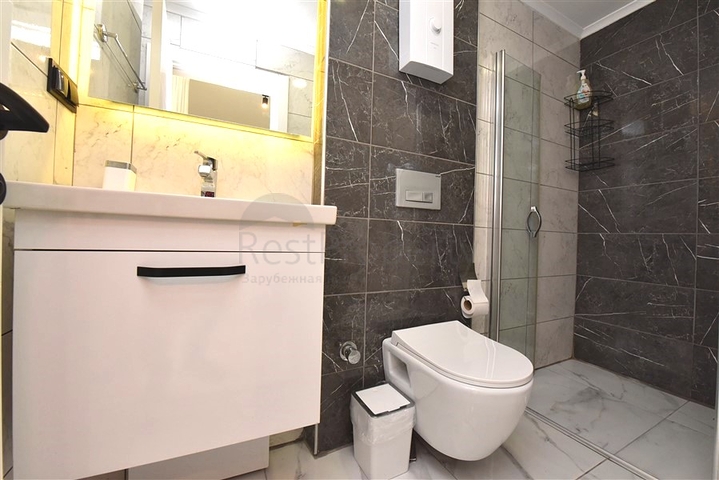 Furnished Studio Apartment in Avsallar with Spa & Pool Facilities, 1 km from the Sea