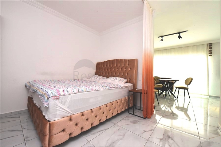 Furnished Studio Apartment in Avsallar with Spa & Pool Facilities, 1 km from the Sea