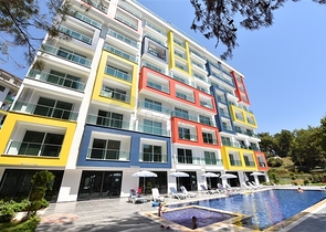 Furnished Studio Apartment in Avsallar with Spa & Pool Facilities, 1 km from the Sea