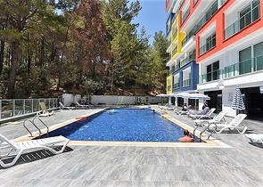 Furnished Studio Apartment in Avsallar with Spa & Pool Facilities, 1 km from the Sea