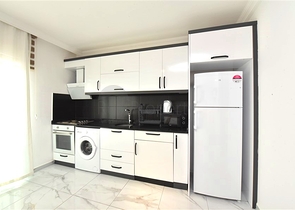 Furnished Studio Apartment in Avsallar with Spa & Pool Facilities, 1 km from the Sea