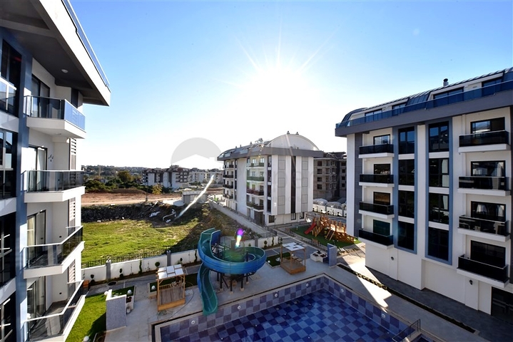 Cozy 1+1 apartment in a complex with diverse infrastructure in the Oba area