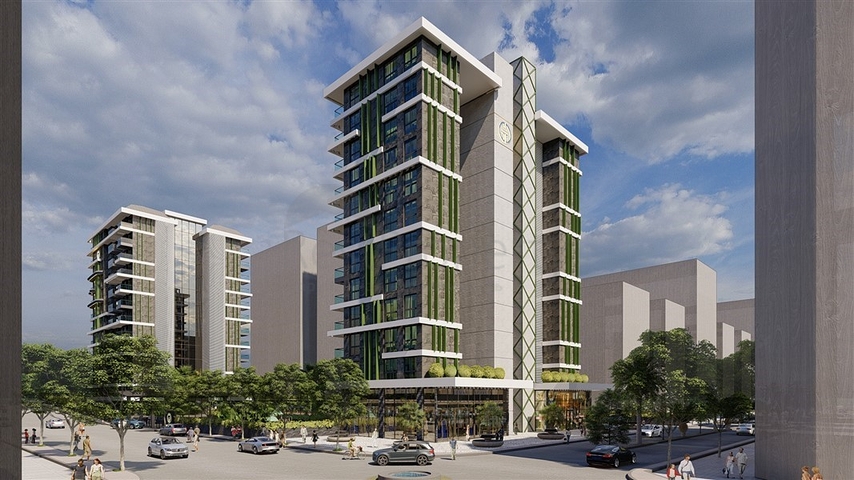 1+1 apartment on the first coastline in a complex with all the infrastructure