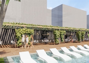 1+1 apartment on the first coastline in a complex with all the infrastructure