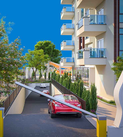 Apartment in a new building in the Mahmutlar district.