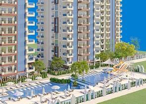 Apartment in a new building in the Mahmutlar district.