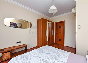 Furnished 2+1 apartment in a complex on the first coastline in the center of Alanya
