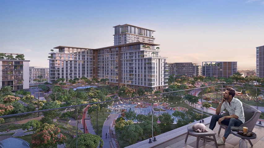 New residential complex with parks and gardens in the popular Jumeirah area